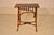 French Provincial 19th Century French Tortoise Bamboo Side Table With Chinoiserie Decoration For Sale - Image 3 of 8