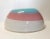 1960s Oggetti Handblown Murano Glass Bowl Pink Blue For Sale - Image 5 of 8