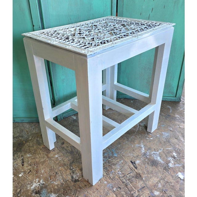 Late 19th Century Victorian Cast Iron Floor Grate End Table For Sale - Image 10 of 12