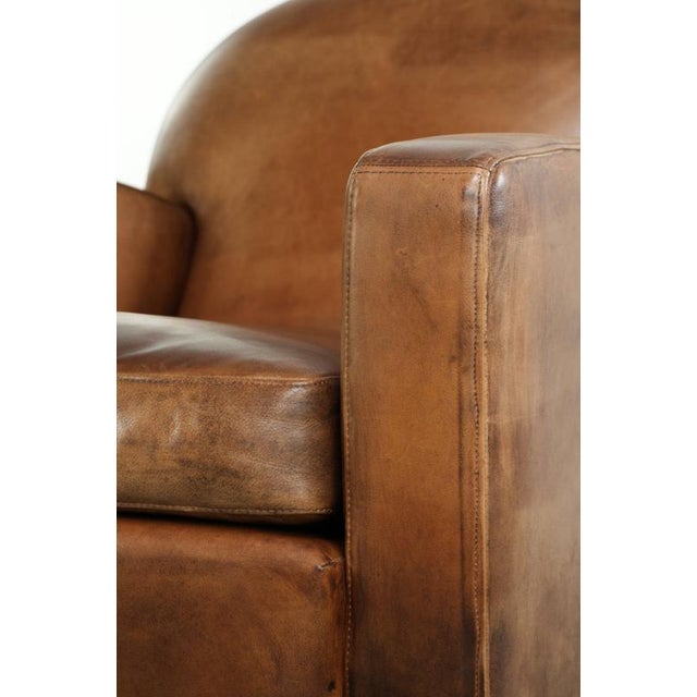 Vintage Sheepskin Club Chair For Sale - Image 12 of 13