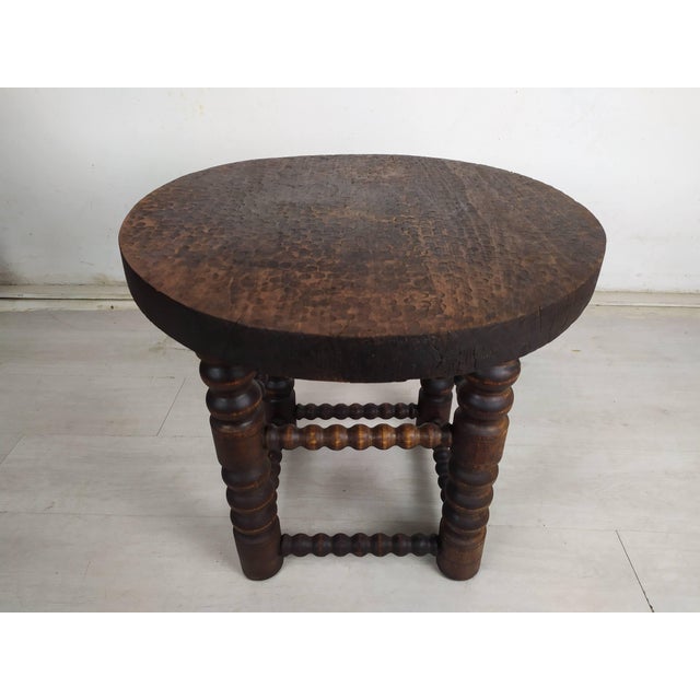 Brutalist Coffee Table by Charles Dudouyt, 1940s For Sale - Image 6 of 17