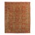 Antique Oushak Carpet, Handmade Oriental Rug, Coral Field, Gold and Gray For Sale