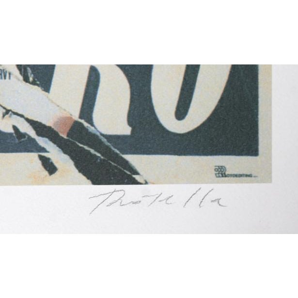 Made to Order Love (Marlene Dietrich) by Mimmo Rotella, Italian (1918–2006) Date: 2004 Screenprint with Collage, signed in...