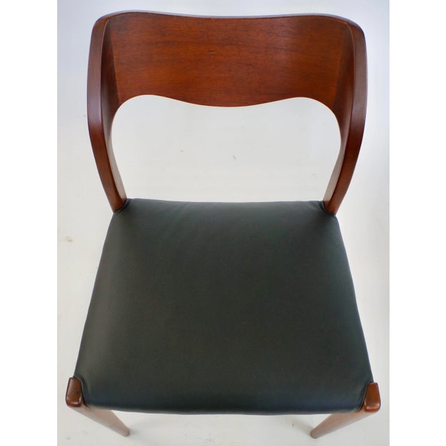 Mid 20th Century Niels Otto Moller Teak Chairs Model 71- Sold Individually For Sale - Image 9 of 12