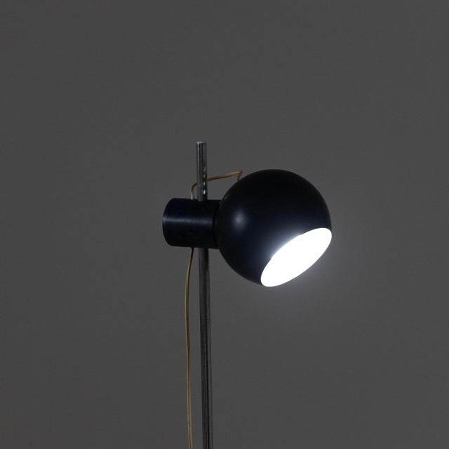 Black Italian Floor Lamp by Reggani, 1970s For Sale - Image 8 of 9