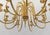 Mid-Century Modern Brass Chandelier Lamp, Italy, 1970s For Sale - Image 9 of 15