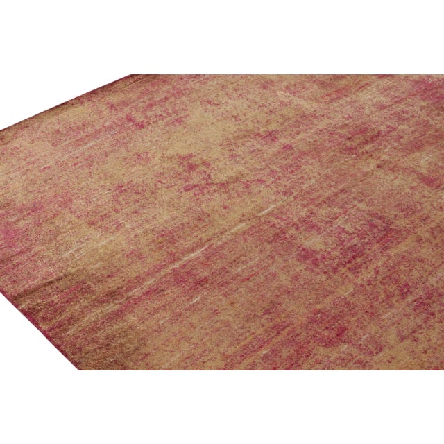 2010s Rug & Kilim’s Oversized Contemporary Rug in Red and Gold Striations -13'x18' For Sale - Image 5 of 7