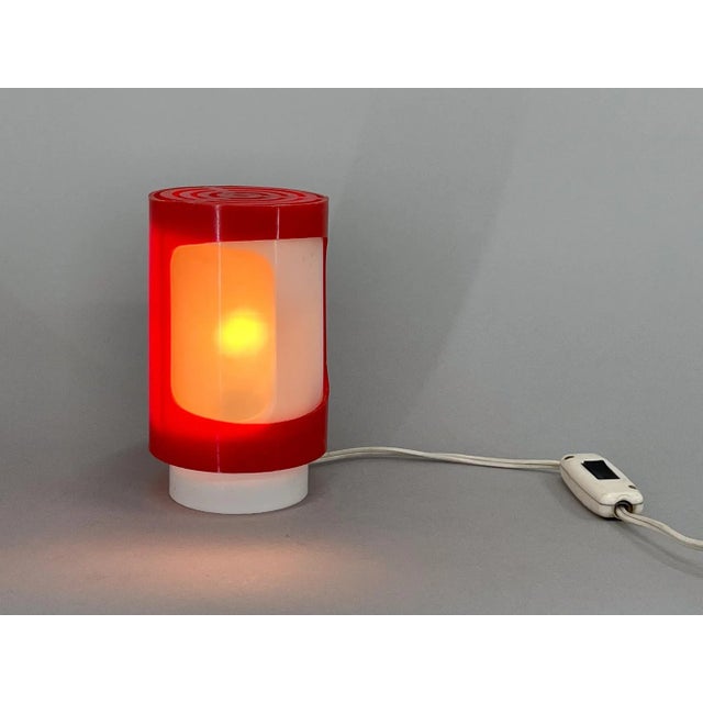 Small Space Age Adjustable Plastic Table Lamp, 1970s For Sale - Image 4 of 10