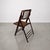 1980s Rustic Tortoiseshell Bamboo Folding Chairs With Side Tables - Set of 8 For Sale In Miami - Image 6 of 12