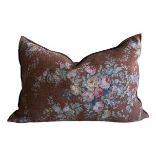 French Linen Lumbar – Pompadour Argile For Sale