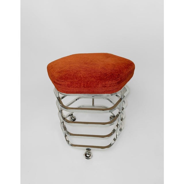 Italian Vanity Table & Seat in Chrome and Smoked Glass, 1970s, Set of 2 For Sale - Image 11 of 18