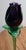 Vintage Murano. Amethyst Vase W/Emerald Vine Wrap Around Vase, With Matching Flowers For Sale In San Diego - Image 6 of 12