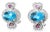 These elegant estate earrings feature a romantic heart-inspired design crafted in 14K white gold . Each earring showcases:...