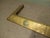 Antique Arts and Crafts Brass Fender with Green Enamel Cabochon, 1880 For Sale - Image 4 of 5