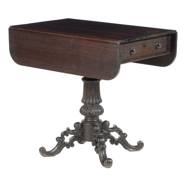 Noble Wood Sofa Table, 19th Century For Sale