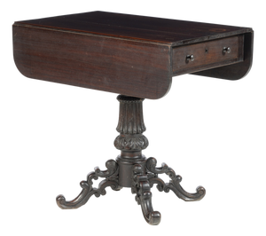 Noble Wood Sofa Table, 19th Century