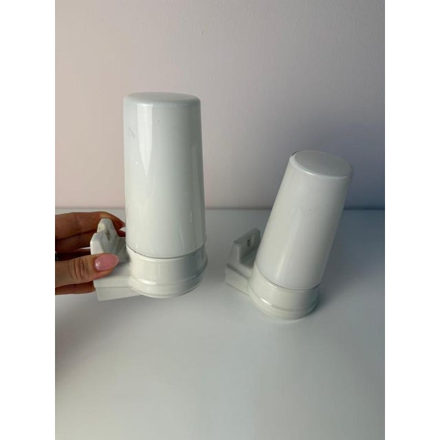 Sigvard Bernadotte White Model 6080 Wall Lamp by Sigvard Bernadotte for Ifö, Set of 2 For Sale - Image 4 of 11