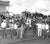 1965 black and white photograph of David's Pride in the winner's circle at Marble Downs in Carthage, Missouri. Jockey...