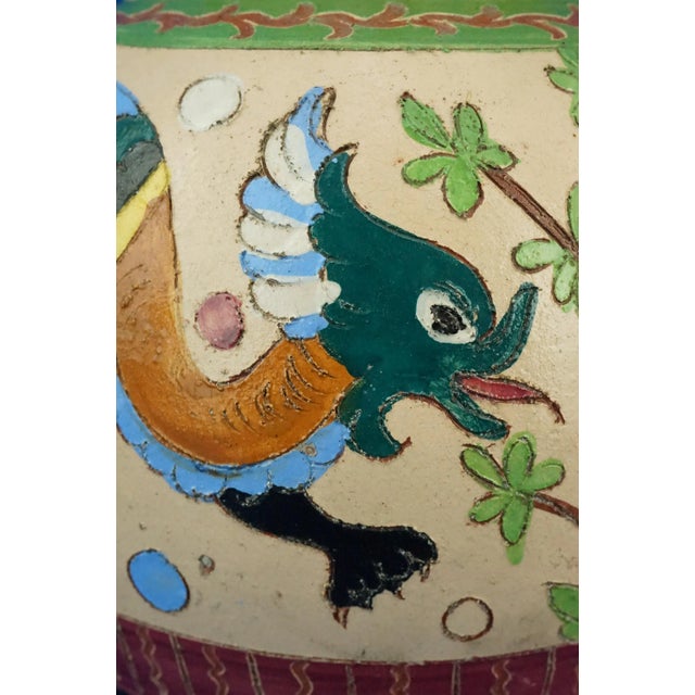 Vintage Ceramic Vase with Dragons from Dante Milanis Factory, 1940s For Sale - Image 18 of 18