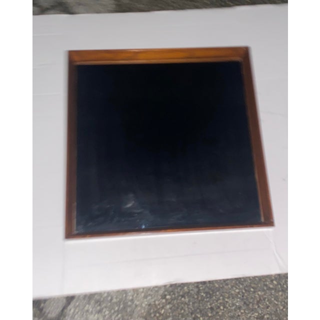 Brown Danish Modern Shadow Box Wall Mirror Teak by Pedersen & Hansen. For Sale - Image 8 of 12