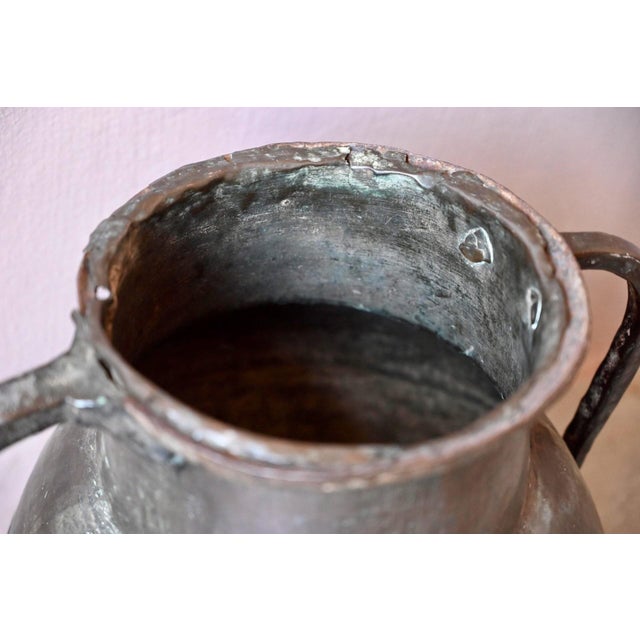 Large Hammered Copper Water Jar, 1920s For Sale - Image 6 of 14