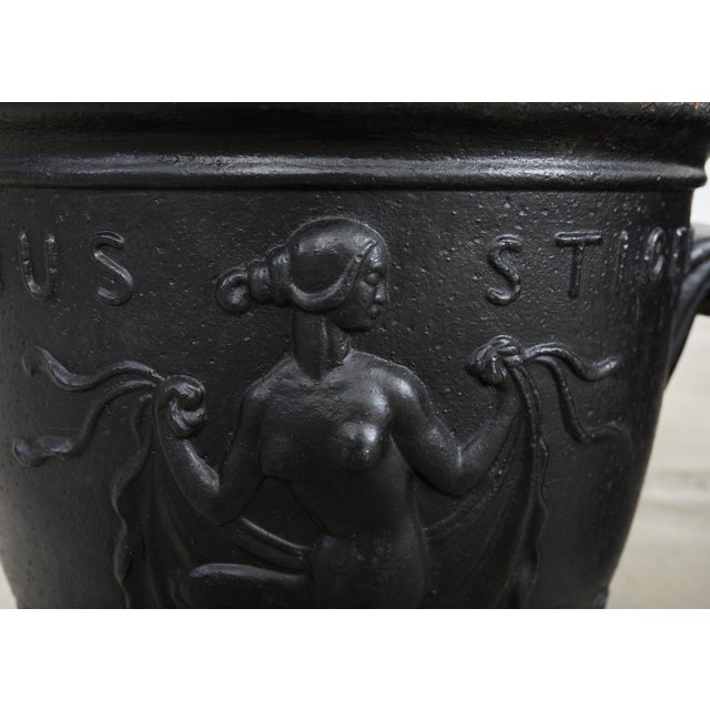 Neoclassical Pair of Swedish Venus Rising Urn Planters by Ivar Johnsson For Sale - Image 3 of 12