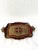 Lovely vintage composite resin Italian Florentine letter tray hand-painted in shades of gold and burgundy. Marked...
