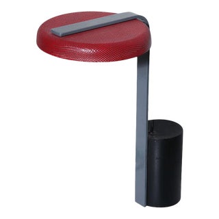 Ron Rezek Red, Gray and Black Model 110 Desk Lamp For Sale