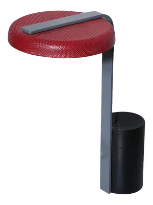 Ron Rezek Red, Gray and Black Model 110 Desk Lamp