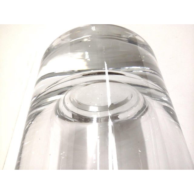 Tall Clear Crystal Pillar Vase Chairish