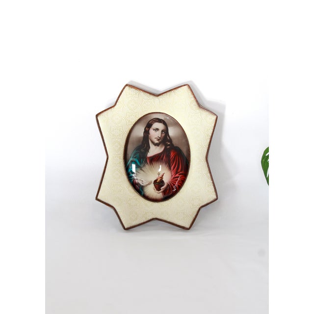 Mid-Century Modern Religious Wall Lamp, Italy, 1950s For Sale - Image 4 of 14