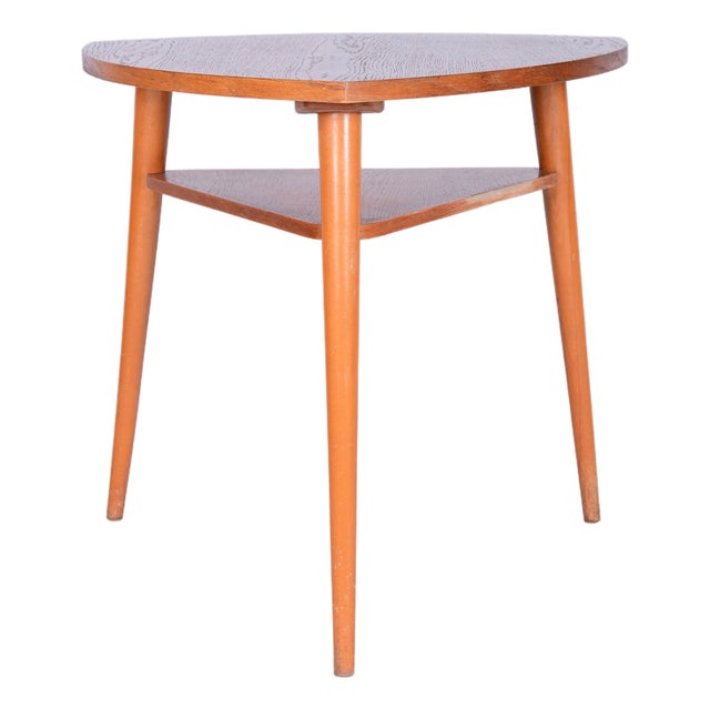 Mid-Century Wooden Table by Český Nábytek-Np Jičín, Czech, 1950s For Sale