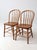 Early 20th Century Antique Farmhouse Windsor Dining Chairs Pair For Sale - Image 5 of 8