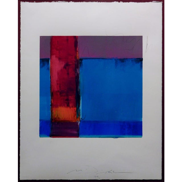 by Mark Dickson Hand signed & dated by the artist Original Monoprint on Paper Hand signed by the artist Framed Size: 33" x...