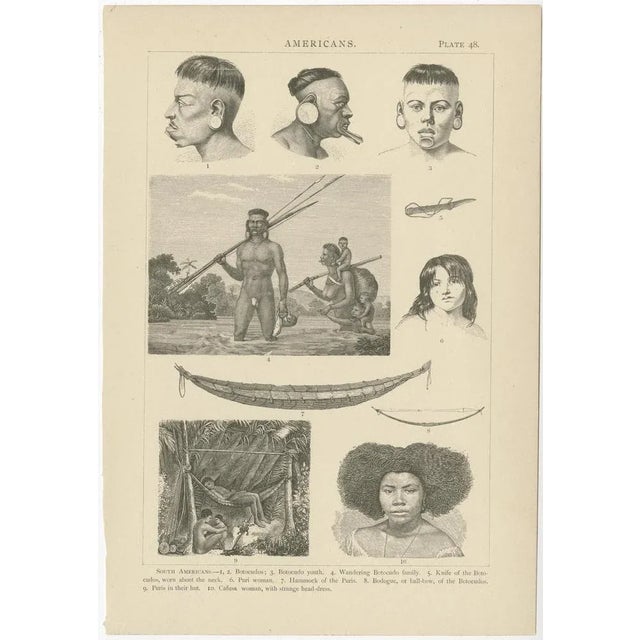 Johann Heck and Daniel Brinton, Illustrations of Various Scenes, Figures and Objects of South America, 1886, Prints, Set of 10 For Sale - Image 10 of 12