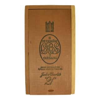 "21" Club Jack & Charlie's Cigar Box For Sale