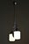 Mid-Century Chandelier in Chrome, Steel and Opaline Glass, Czech, 1960s For Sale - Image 10 of 12