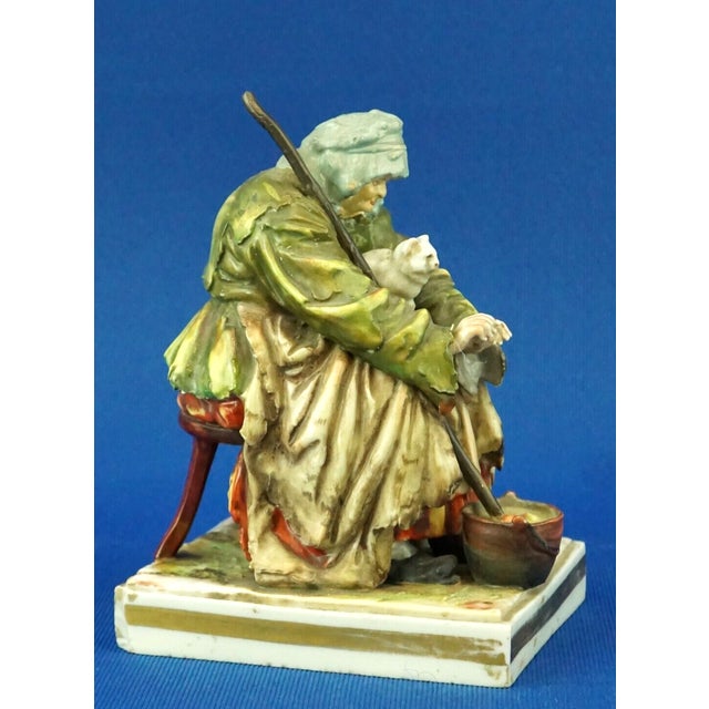 18th Century Porcelain Sculpture of a Beggar by Real Casa Ferdinandea Naples, Ginori Doccia, Italy For Sale - Image 8 of 18