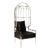 Anika Silver Balloon Accent Chair For Sale