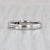 Modern 0.25ctw Diamond Wedding Band 18k White Gold Size 4.75 Stackable Anniversary Ring For Sale - Image 3 of 7