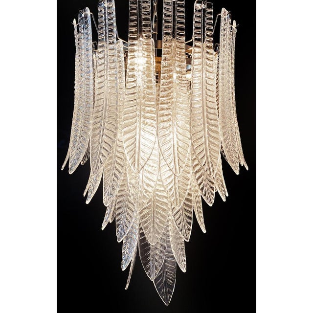 Large Italian Murano Glass Chandeliers, 1990s, Set of 2 For Sale - Image 12 of 17