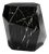 Three Rocks High Side Table in Nero Marquina Marble from Insidherland For Sale
