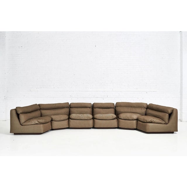 Holly Hunt curved modular 6 piece sectional, 1990. Original