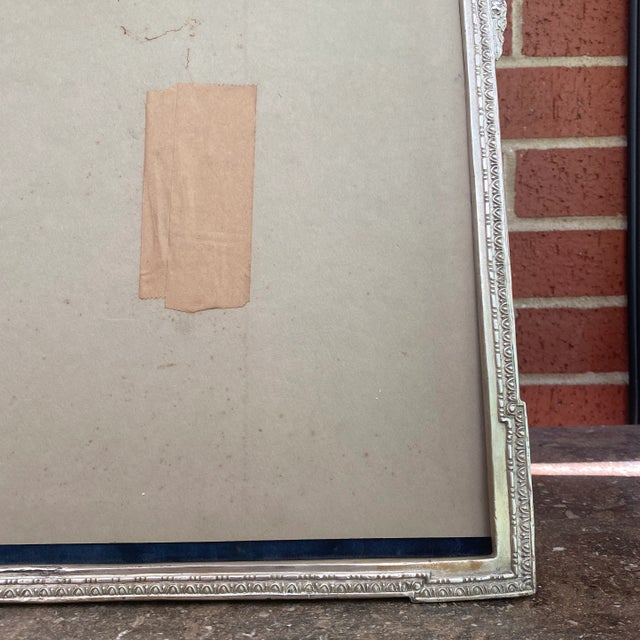 Silver 19th Century Louis XVI Silverplate Picture Frame For Sale - Image 8 of 13