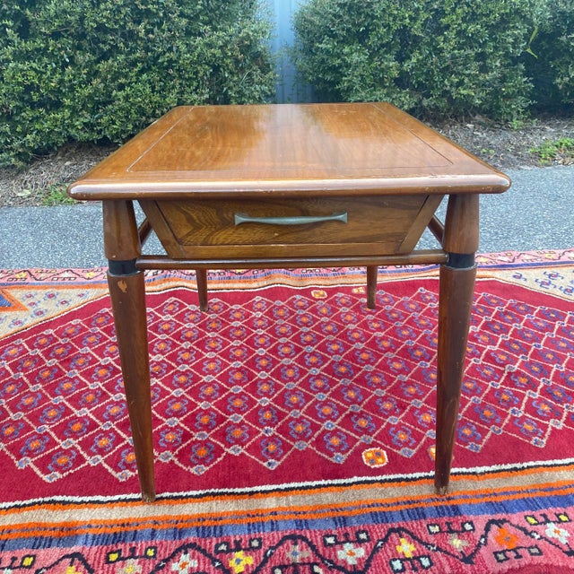 Mid-Century Modern End Table With Drawer For Sale - Image 13 of 13