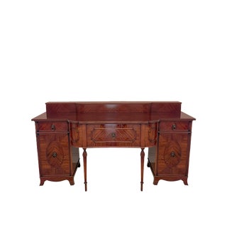 Antique Edwardian Mahogany Sideboard by Goodall of Manchester For Sale