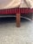 Vintage Cherry- Red Channeled Velvet Banan Sofa For Sale - Image 4 of 6