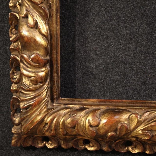 Mid-Century Italian Frame with Floral Ornaments, 1950 For Sale - Image 4 of 16