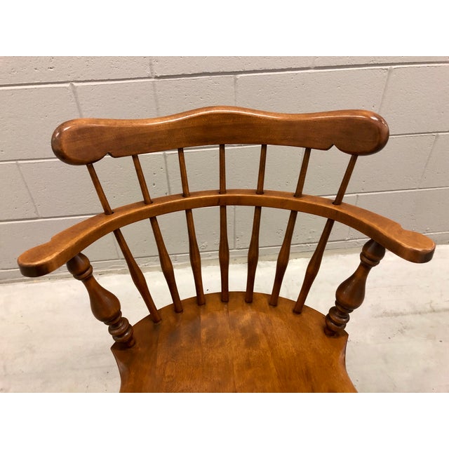 Vintage Mid Century Ethan Allen Heirloom Comb-Back Maple ...