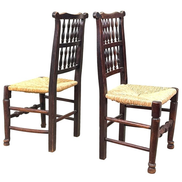 Brown Georgian Spindleback Kitchen Dining Chairs, 1820, Set of 8 For Sale - Image 8 of 18